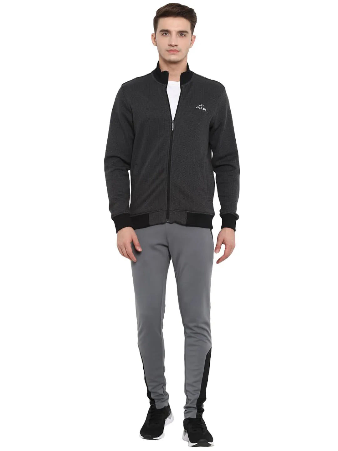 Alcis Men Black Solid Bomber Jacket