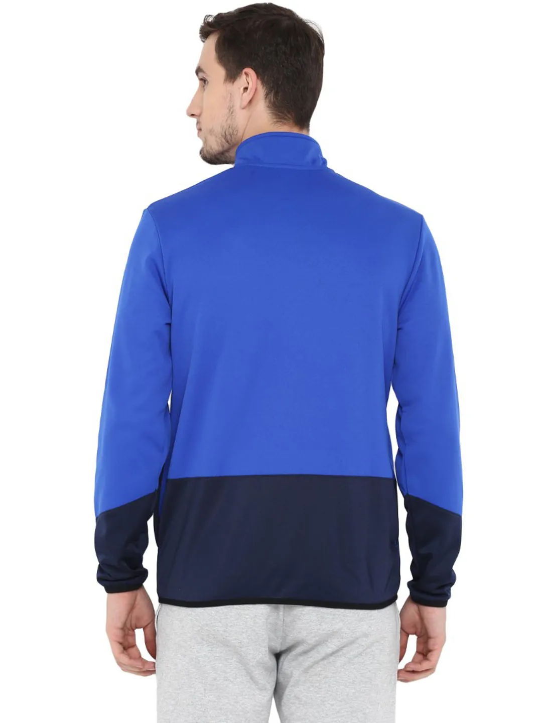 Alcis Men Blue Colourblocked Lightweight Sporty Jacket