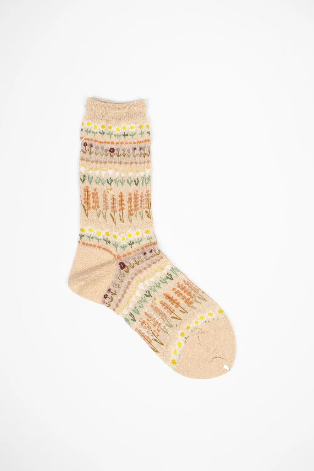 AM-763 Floret Terrace Socks Peach