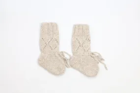 Baby Booties / Alpaca wool hand knitted Socks