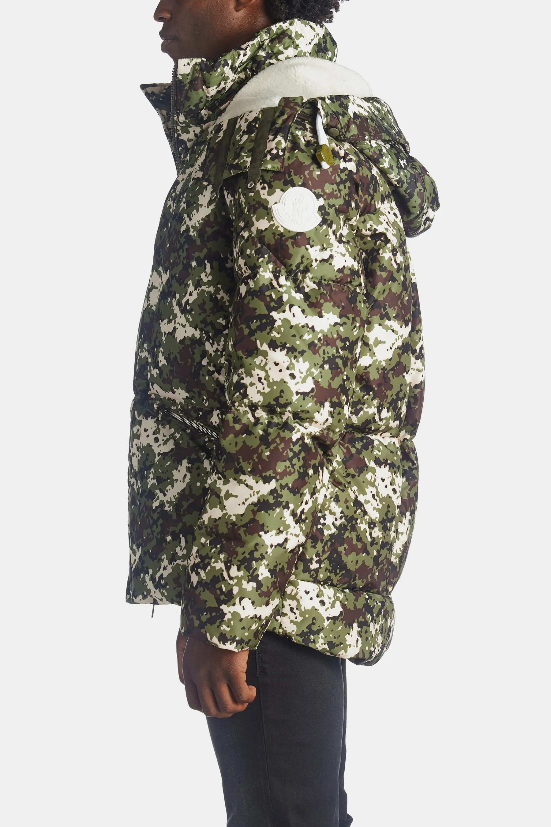 Blanc camoflauge down jacket