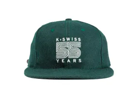 C3188-351 | K SWISS X EBBETS FIELD FLANNELS 6 PANEL HAT | EMERALD