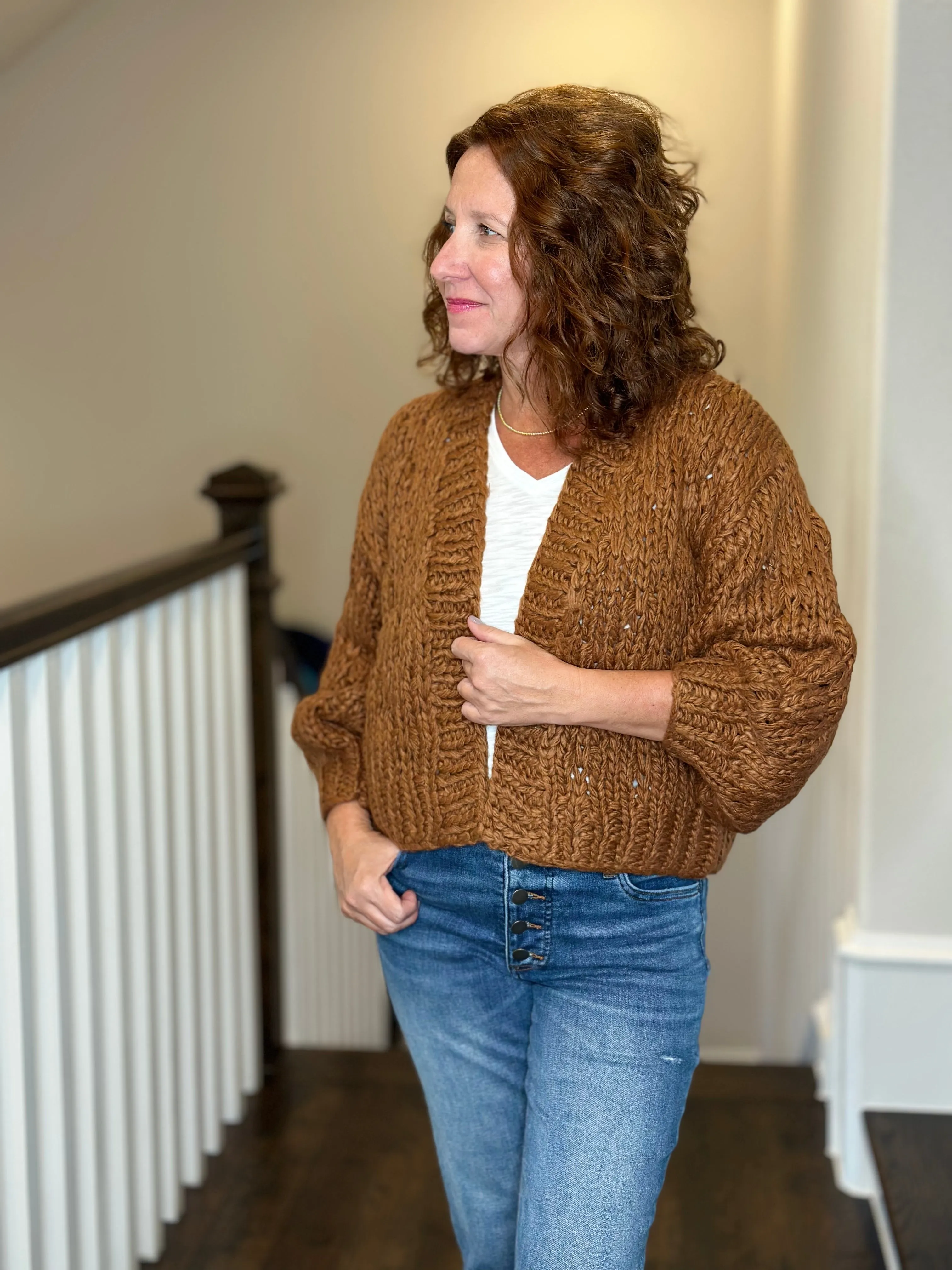 Callahan Gigi Cardigan in Caramel