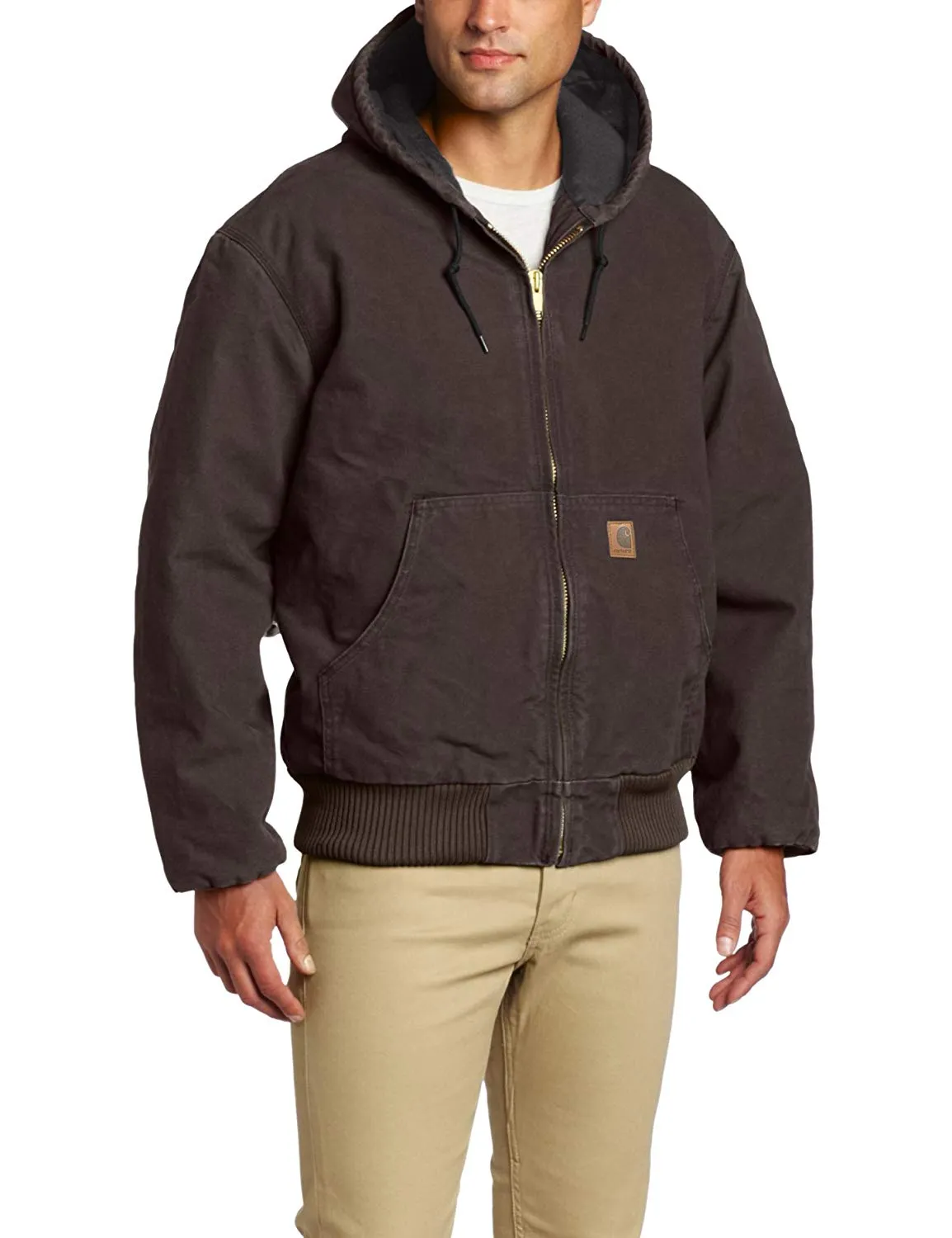 Carhartt Men's Quilted Flannel Lined Sandstone Active Jacket