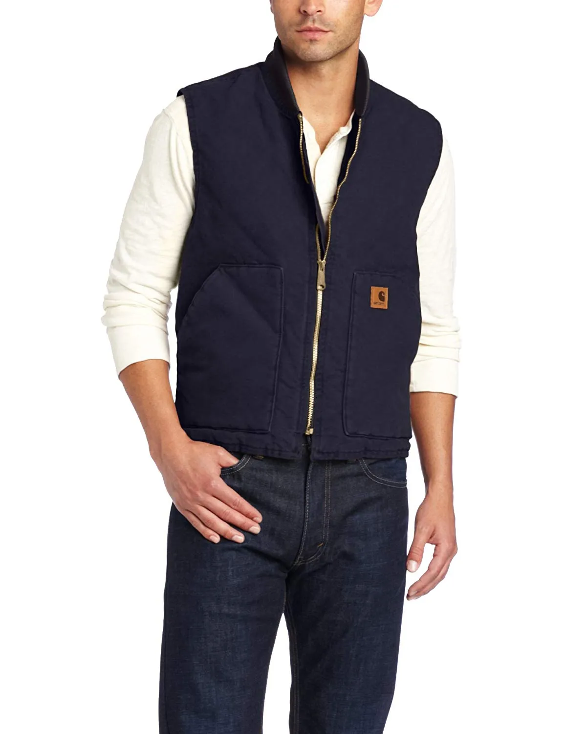 Carhartt Men's Sandstone Vest Arctic Quilt Lined Carhartt Brown