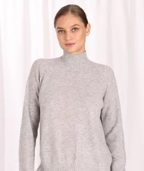 Cashmere Mock Neck Pullover