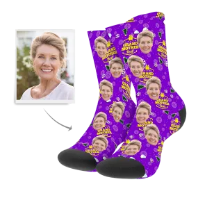 Christmas Customized Grand Mother Socks