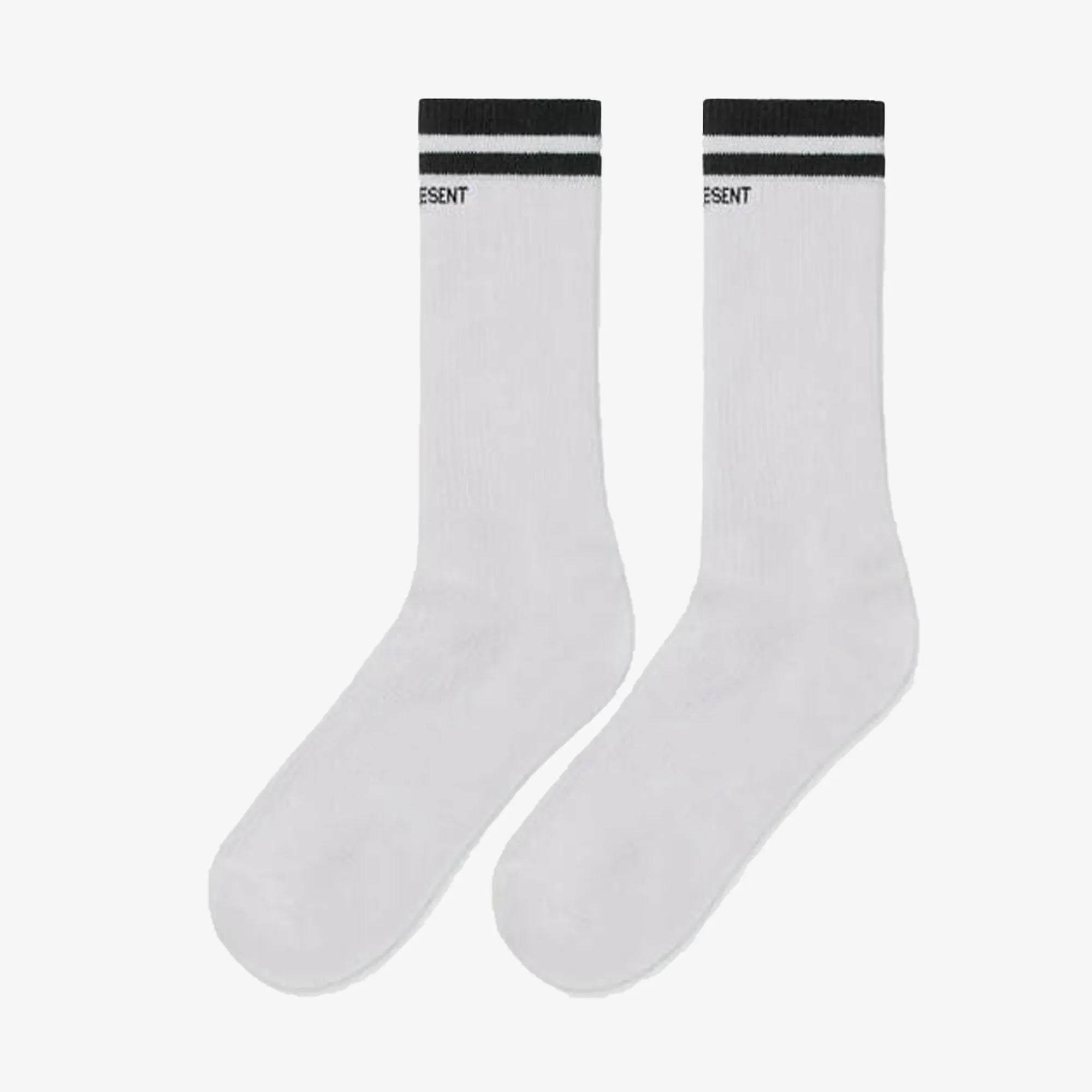 COLLEGE SOCKS 'BLACK/WHITE'