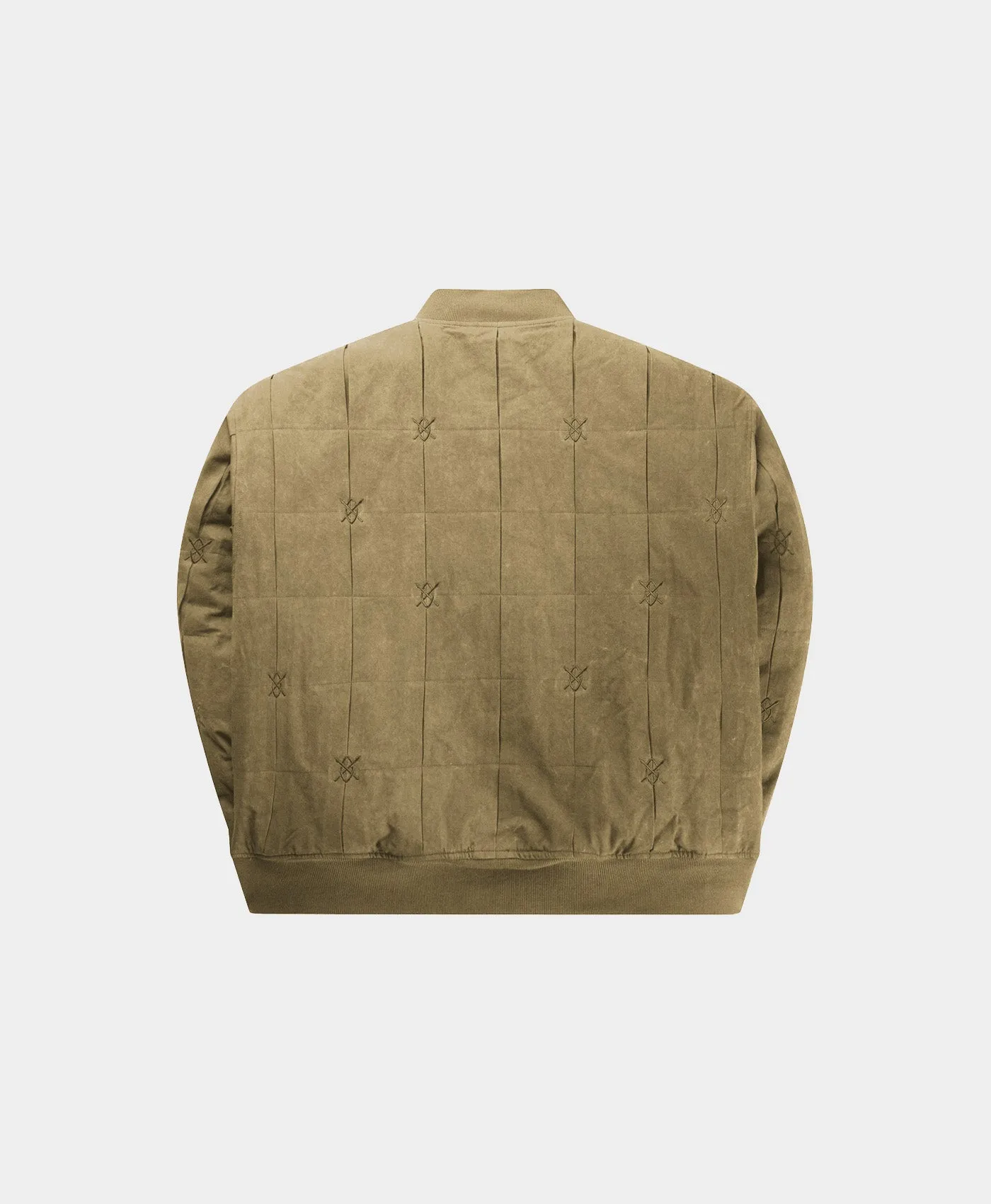 Dark Beige Rasal Bomber Jacket