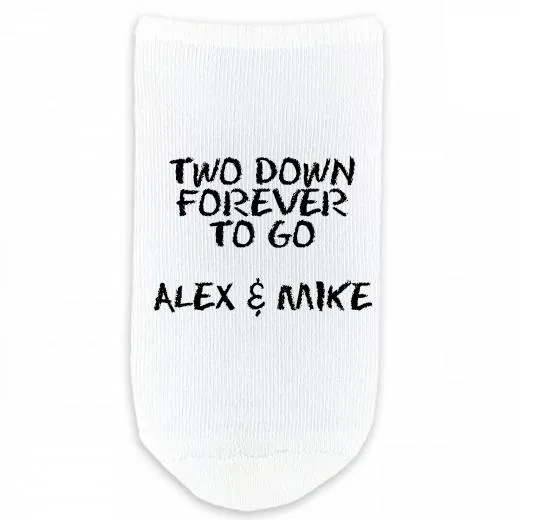 Design Your Own Custom Printed No Show Gripper Socks - Large