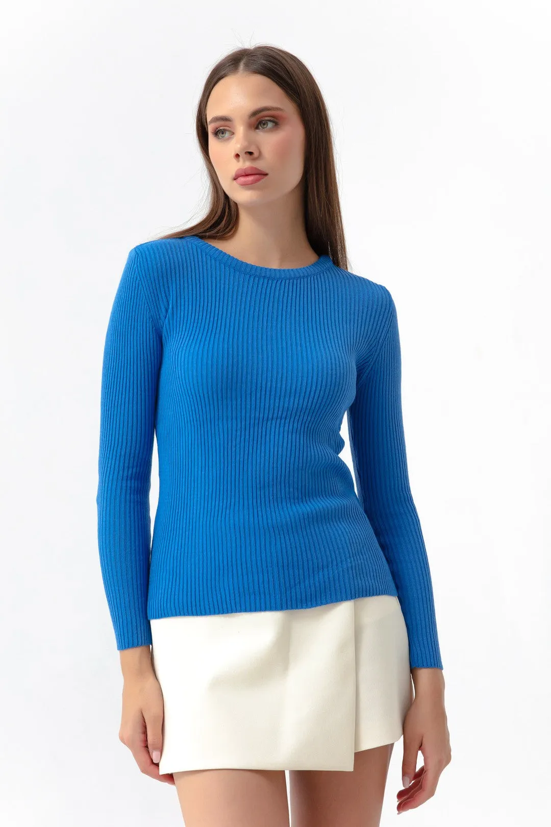 Female Bike Collar Knitwear Sweater