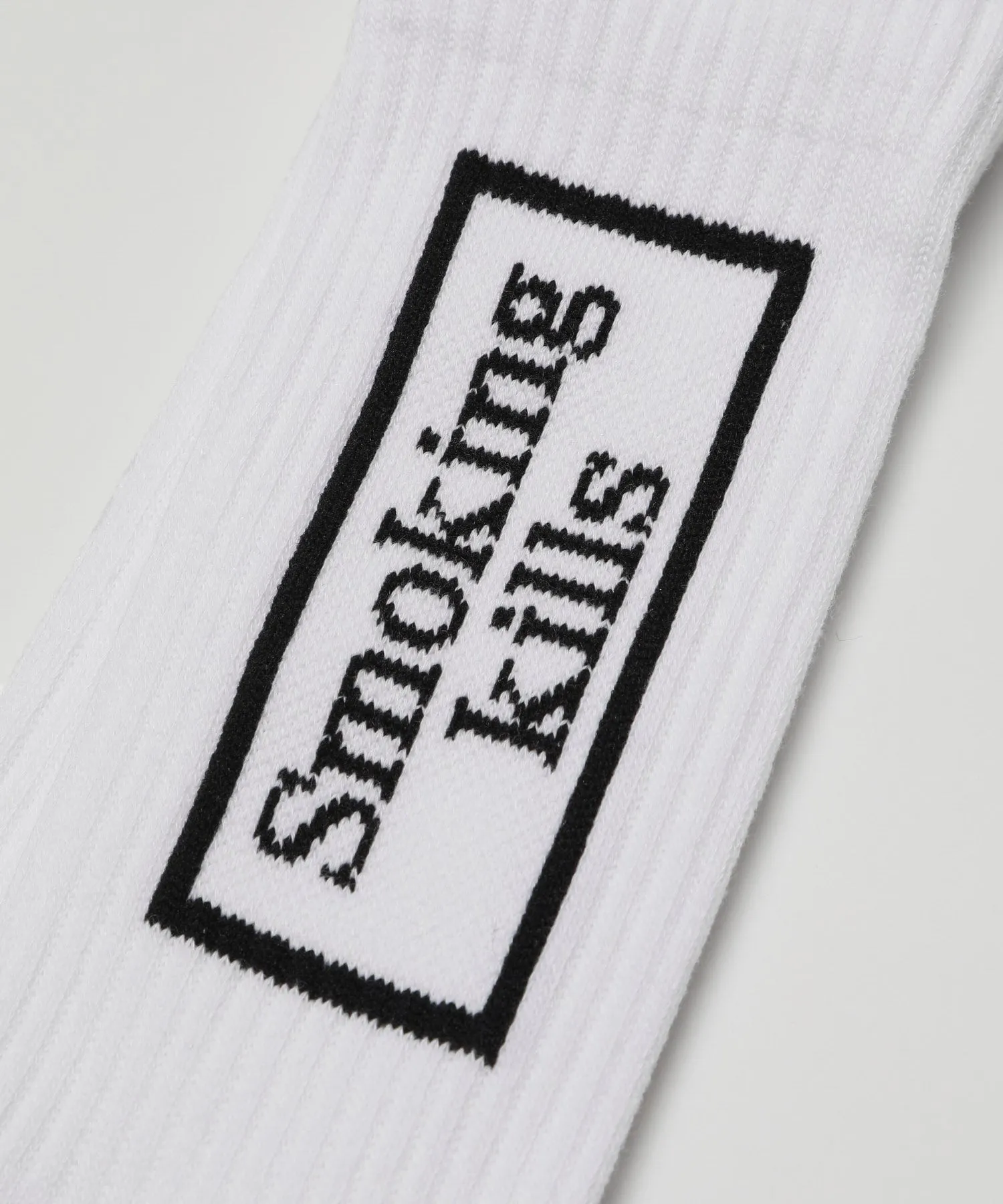 #FR2 SMOKING KILLS SOCKS-WHITE