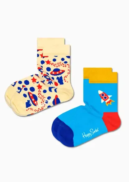 HAPPY SOCKS CHAUSSETTES KISP02 22000 Space jaune