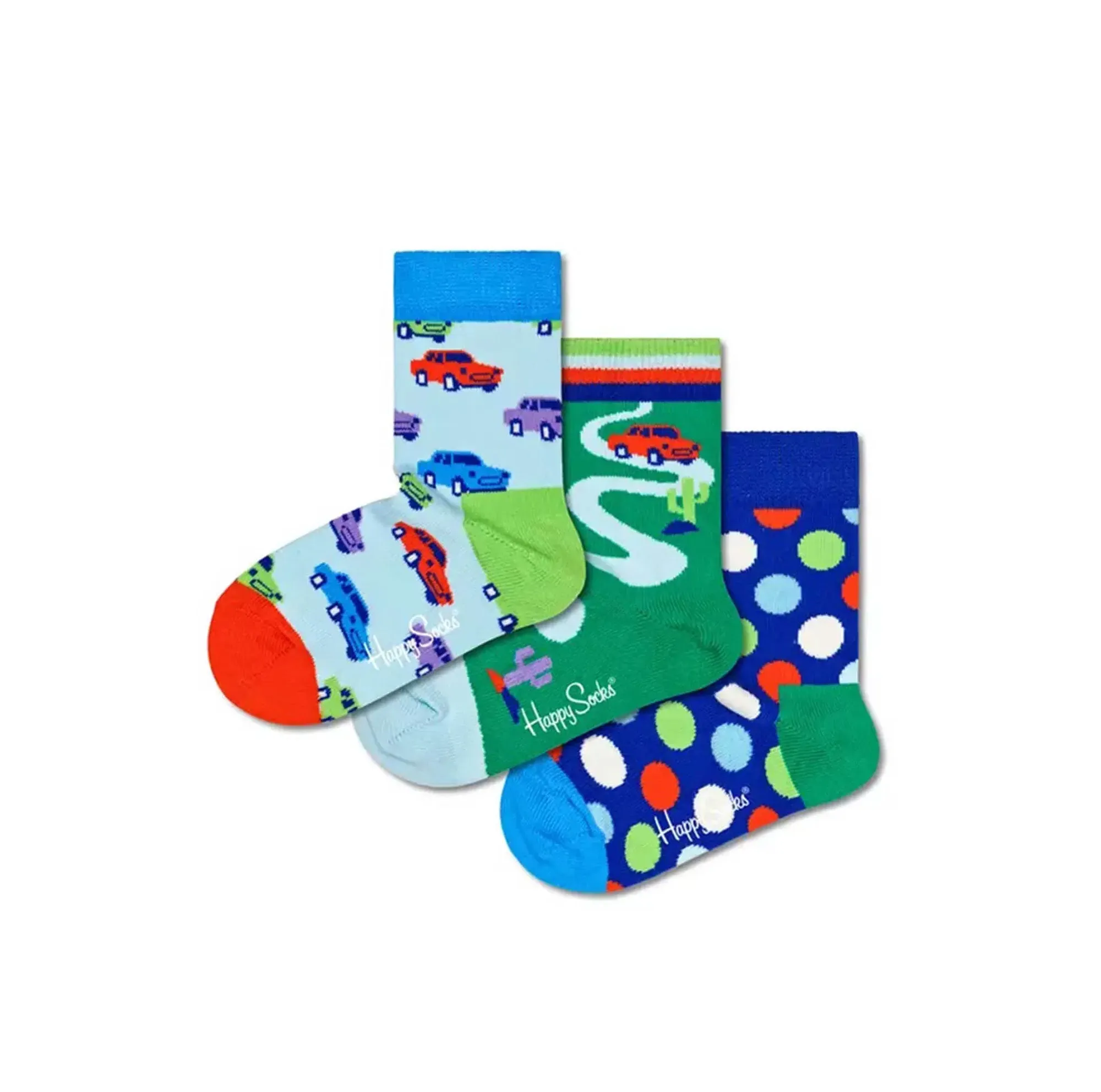 happy socks | set 3 paia calze corte da unisex kids