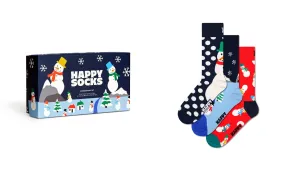 Happy Socks 'Snowman' Christams Gift Set (3-Pack)