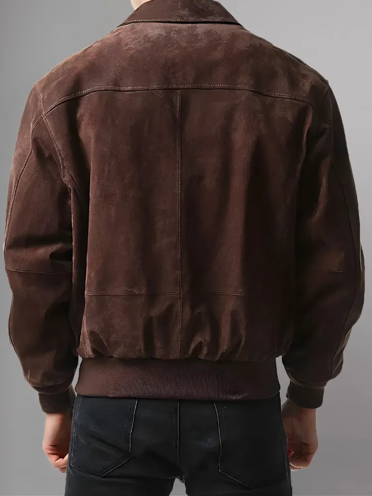 Iconic Reddish Brown A-2 Flight Jacket