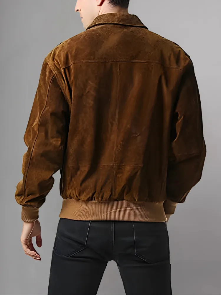 Iconic Reddish Brown A-2 Flight Jacket