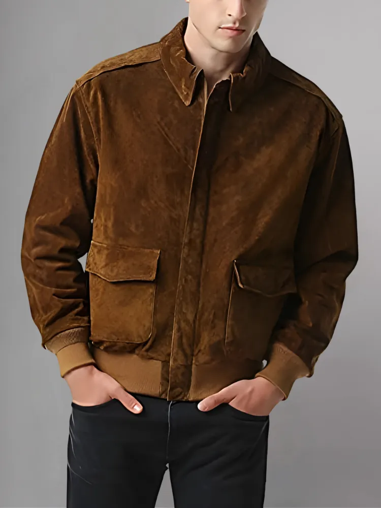 Iconic Reddish Brown A-2 Flight Jacket