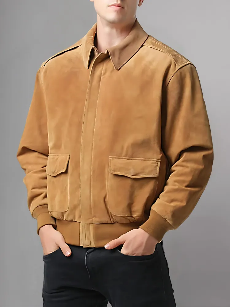 Iconic Reddish Brown A-2 Flight Jacket