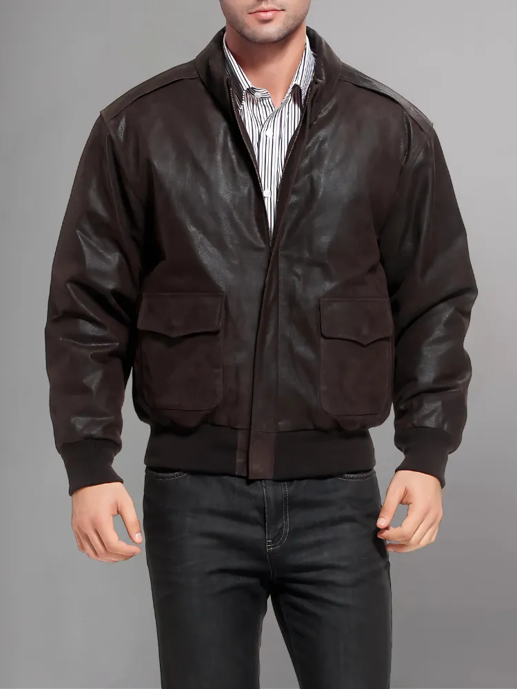 Iconic Reddish Brown A-2 Flight Jacket