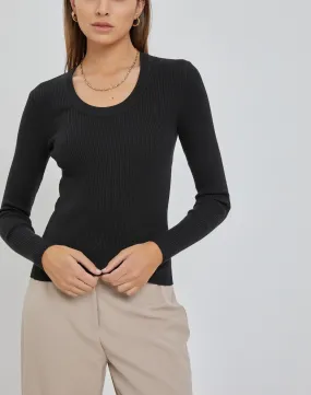 Jenny Scoop Neck Sweater