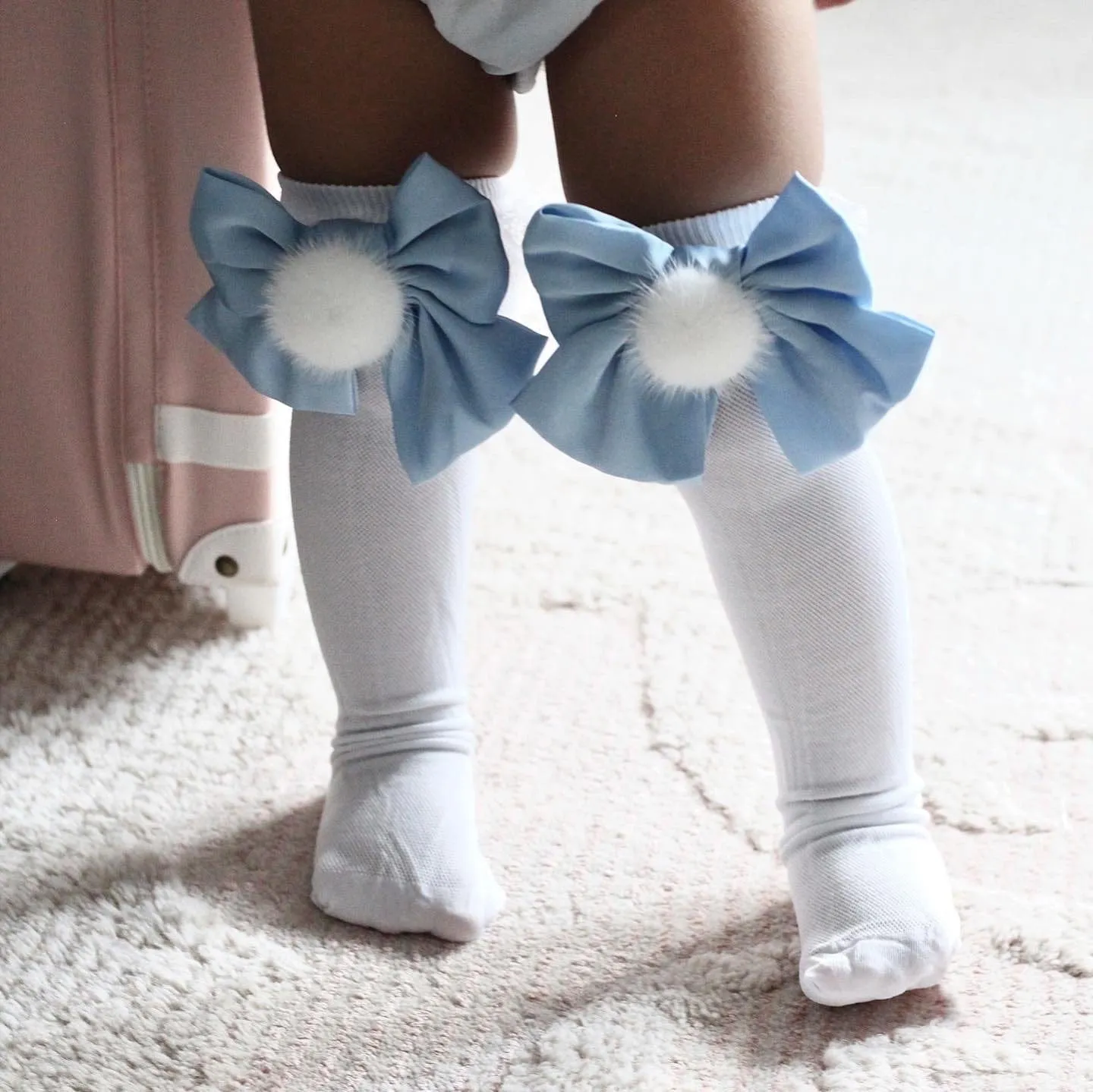 Lana Ruffle Socks with Poms and Bows