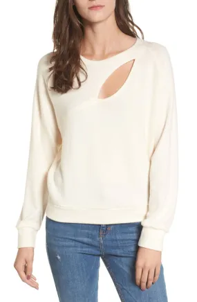 LNA Phased Brushed Cutout Sweater