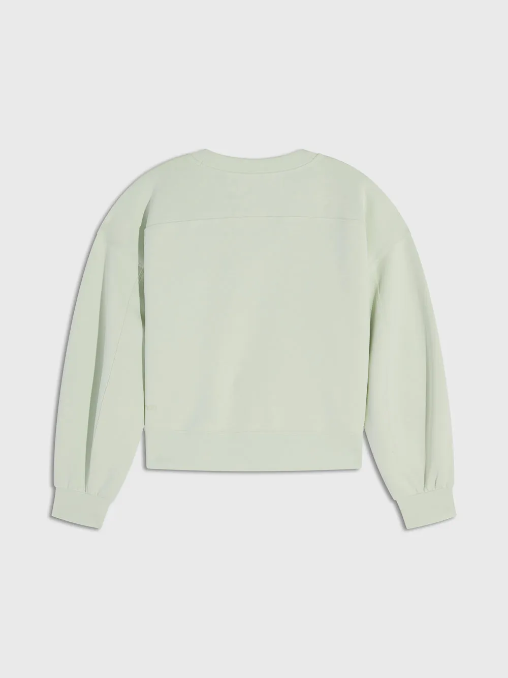 LULULEMON KOHLRABI GREEN PERFECTLY OVERSIZED CROPPED CREW