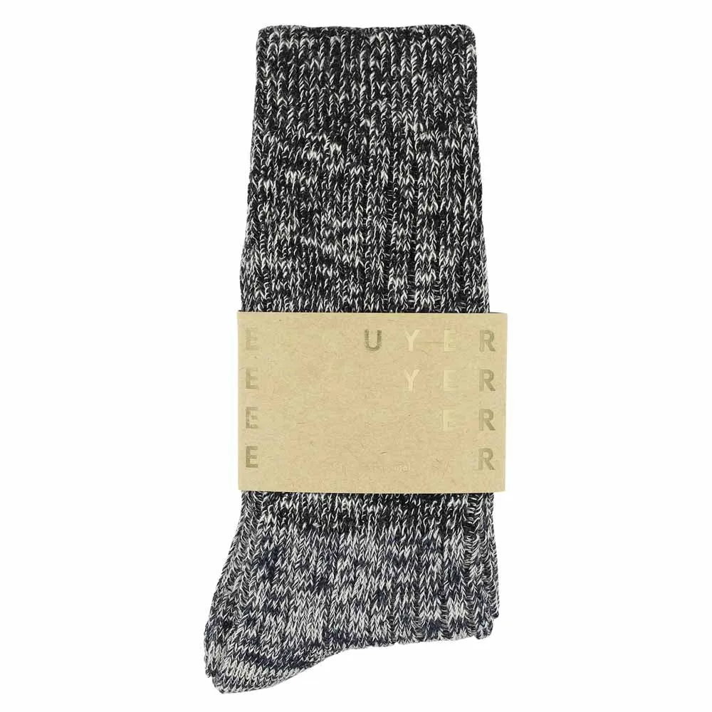 Melange Block Socks Black / Blue