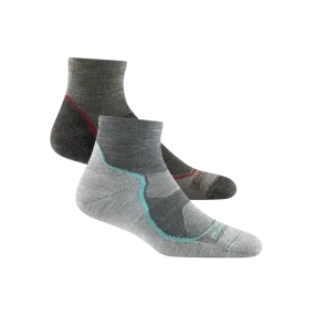 Men's and Women's Hiker 1/4 Sock 2-Pack