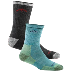 Men's and Women's Hiker Micro Crew 2-Pack Hiking Socks