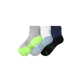 Men's Running Quarter Sock 3-Pack