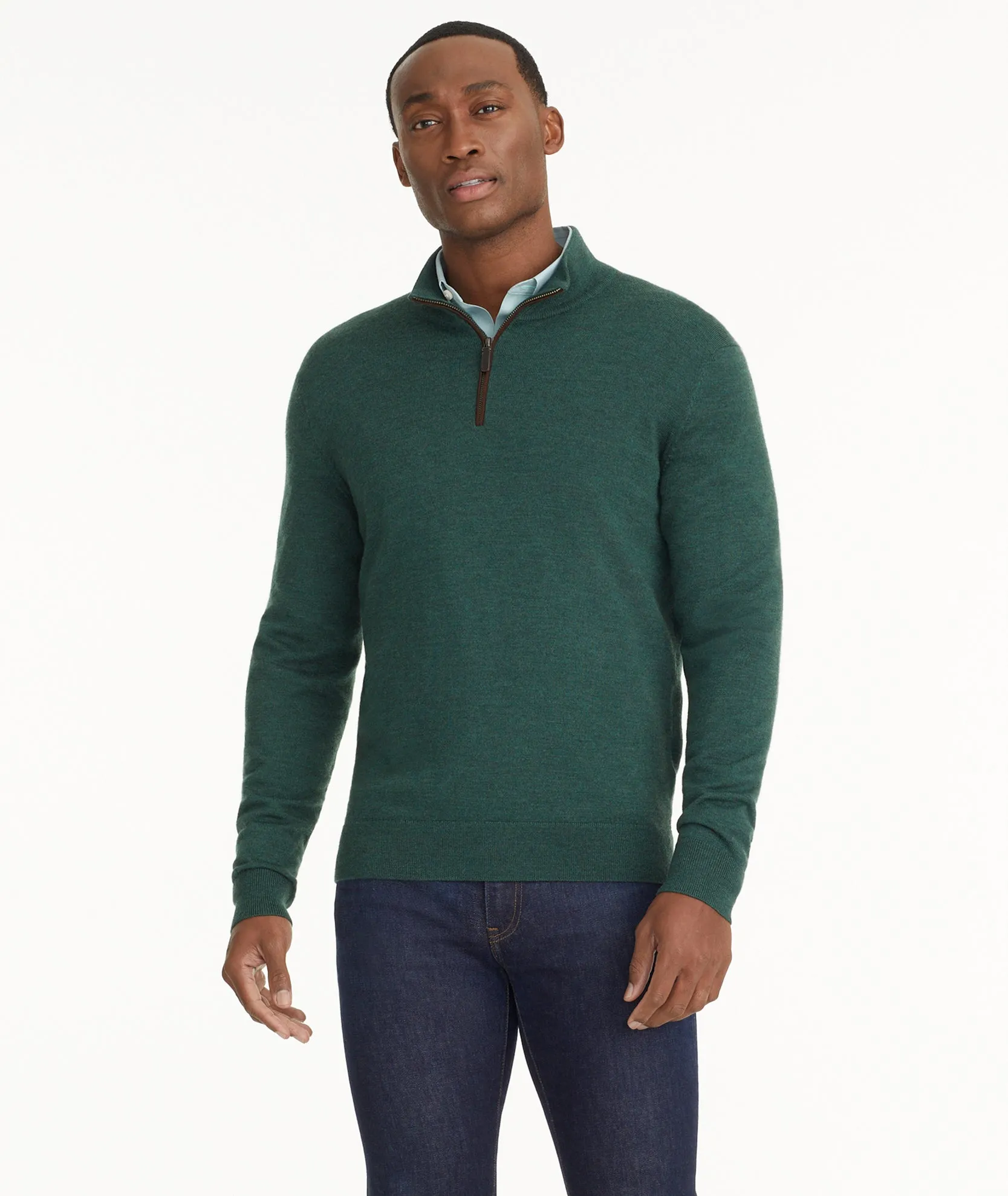 Merino Wool Quarter-Zip Sweater - FINAL SALE