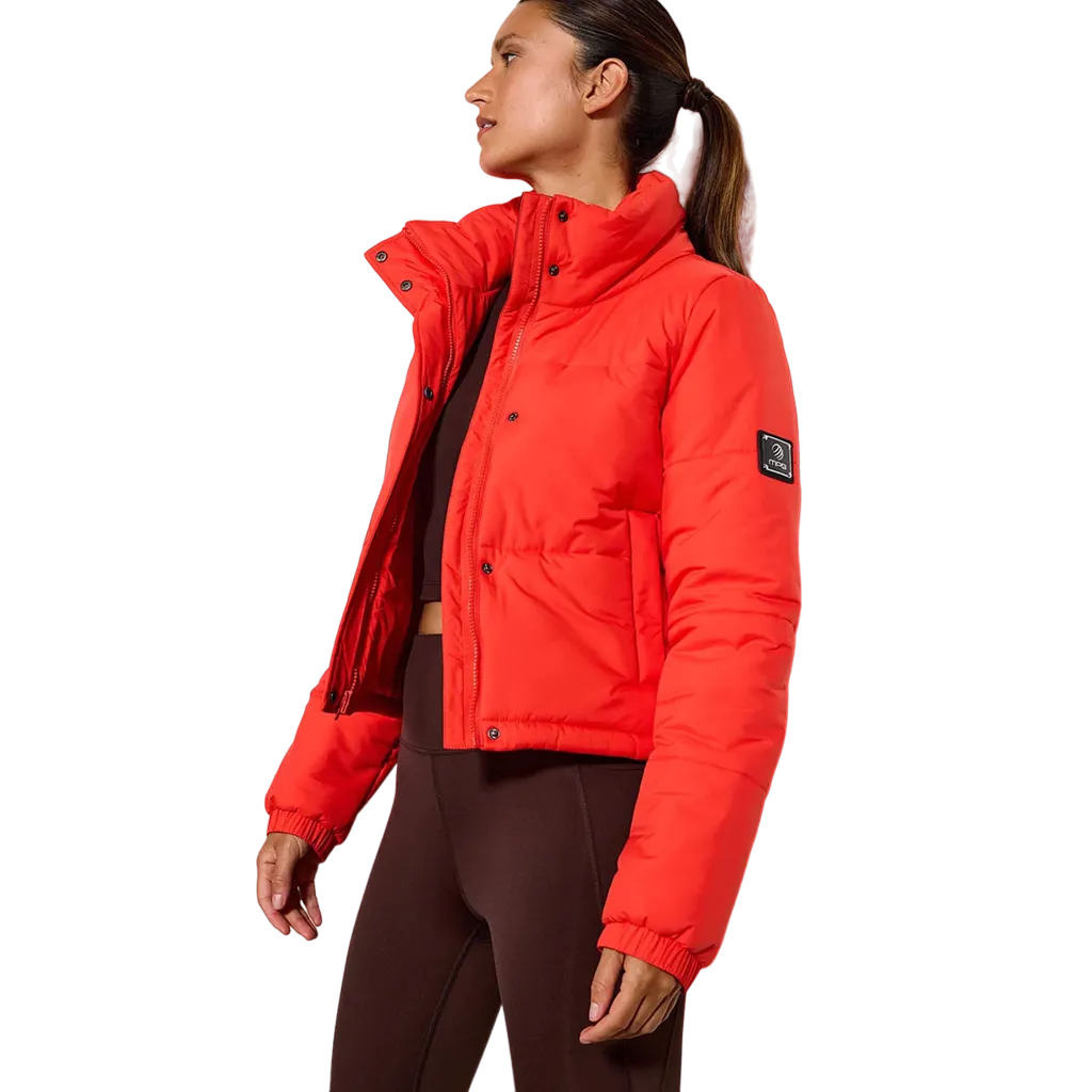 Sure! Here’s an optimized title for the product:

**MPG Sport Womens Fascinate Insulated Cropped Puffer Jacket - Lightweight, Stylish Warmth for Active Living**

This title includes modifiers to enhance the appeal and provide more information about the product.