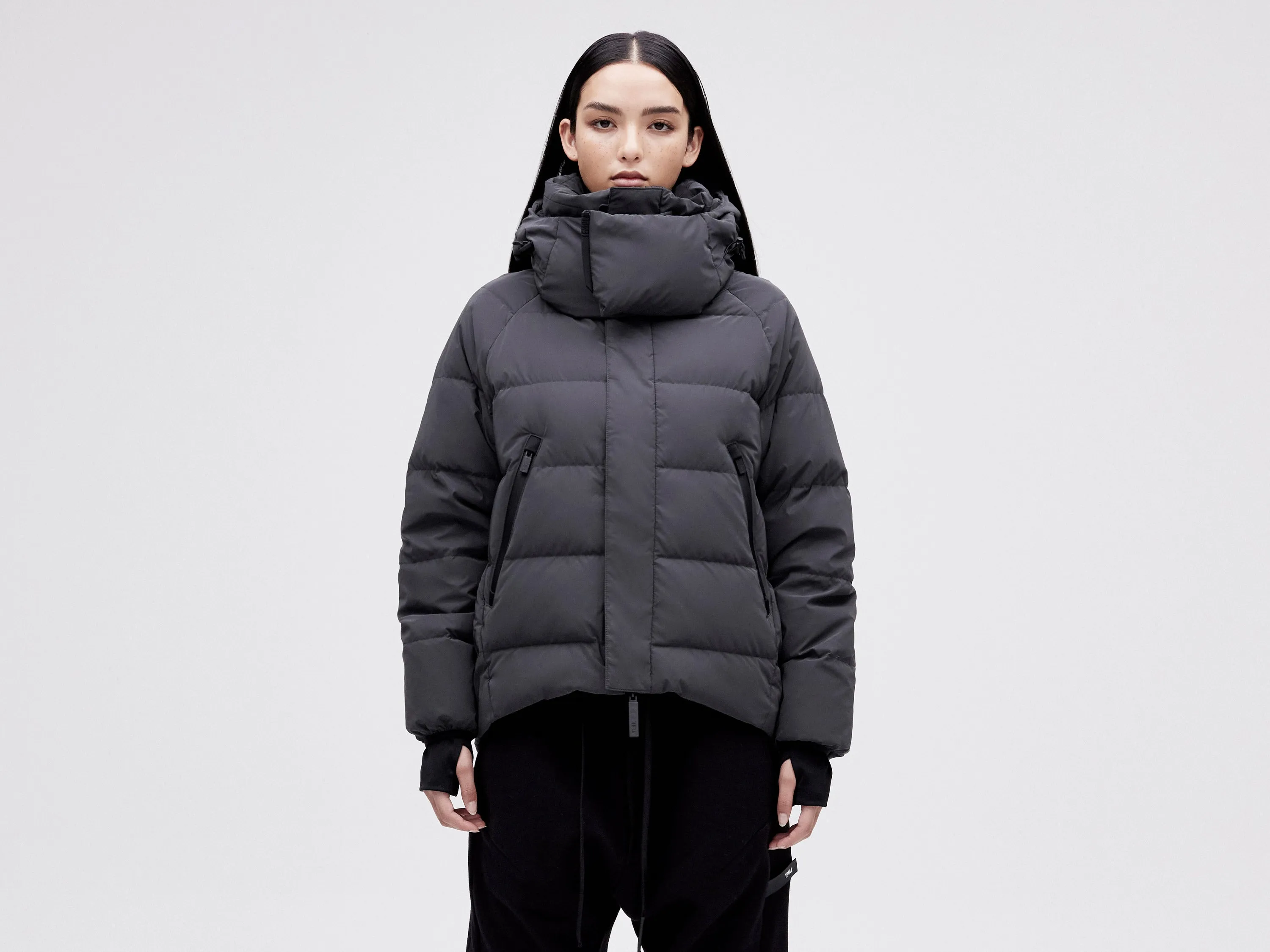 On/Off Hood O.S Down Jacket - Reflective Black