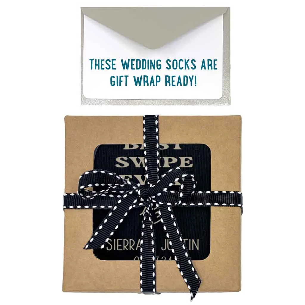 Personalized Right Swipe Socks for the Groom