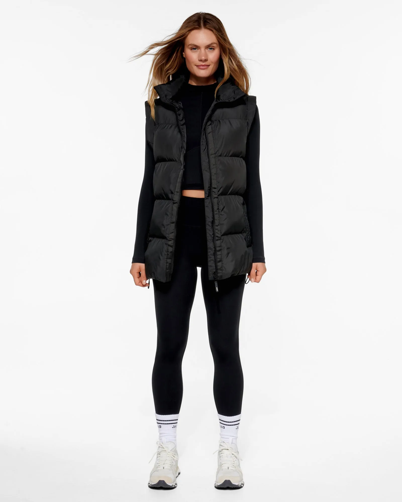 Stylish Black Reflective Puffer Vest for Ultimate Warmth and Visibility