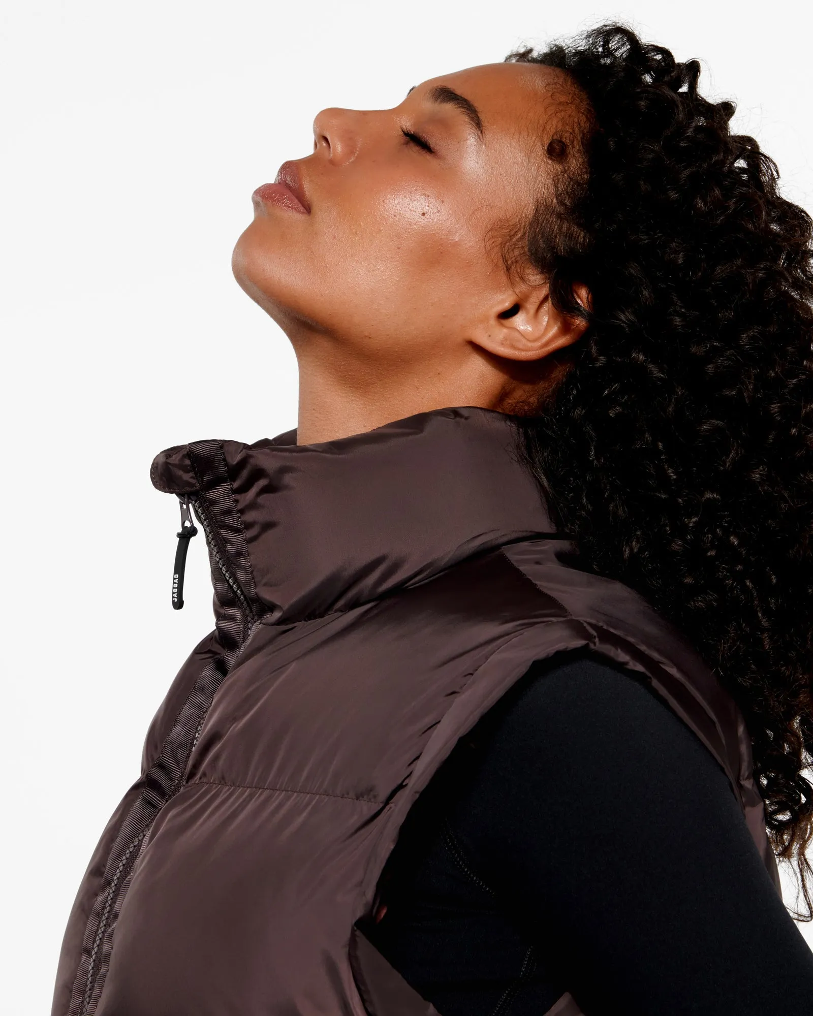 REFLECT PUFFER VEST  RAISIN