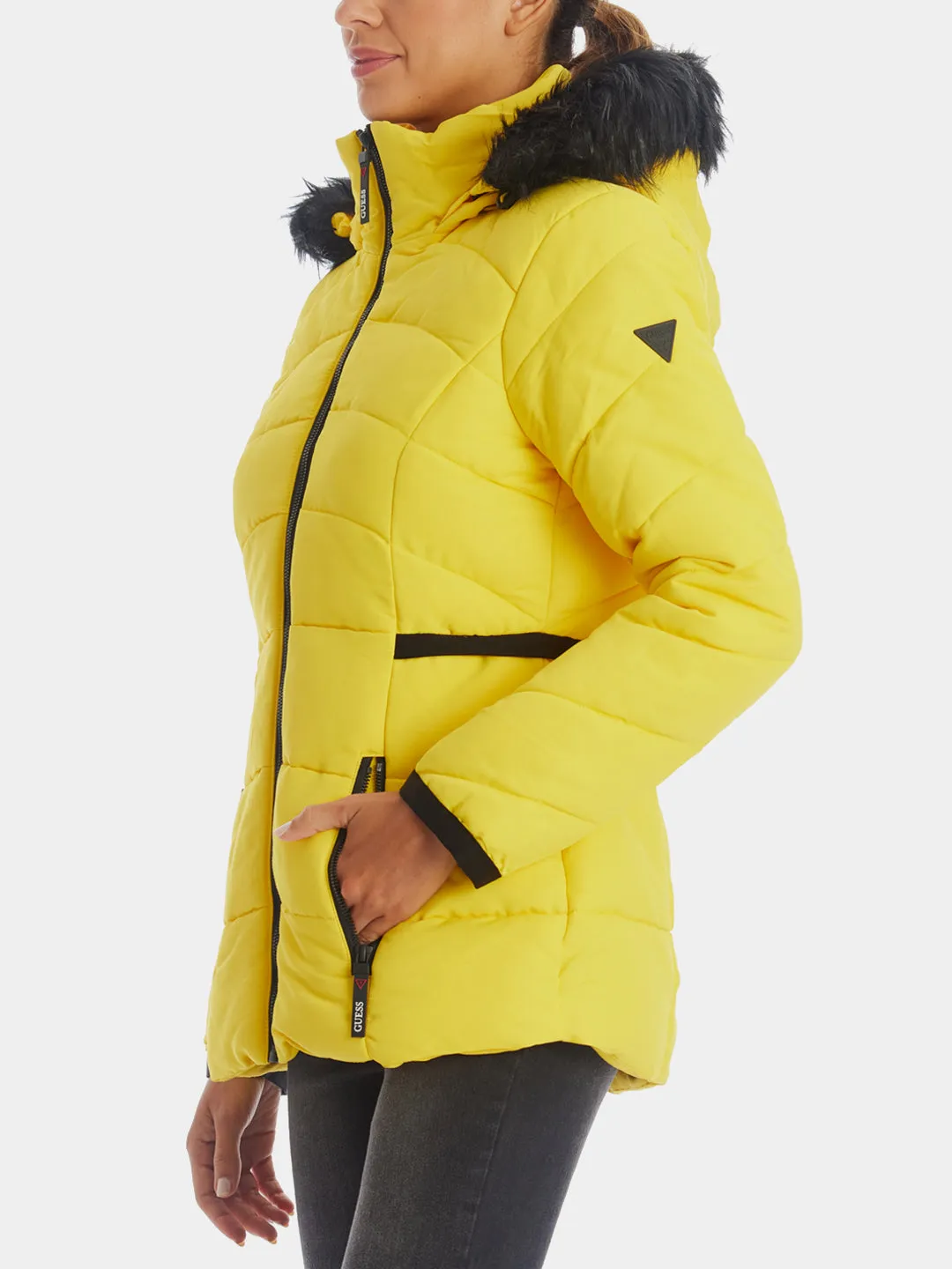 Removable Fur Hood Puffer Jacket