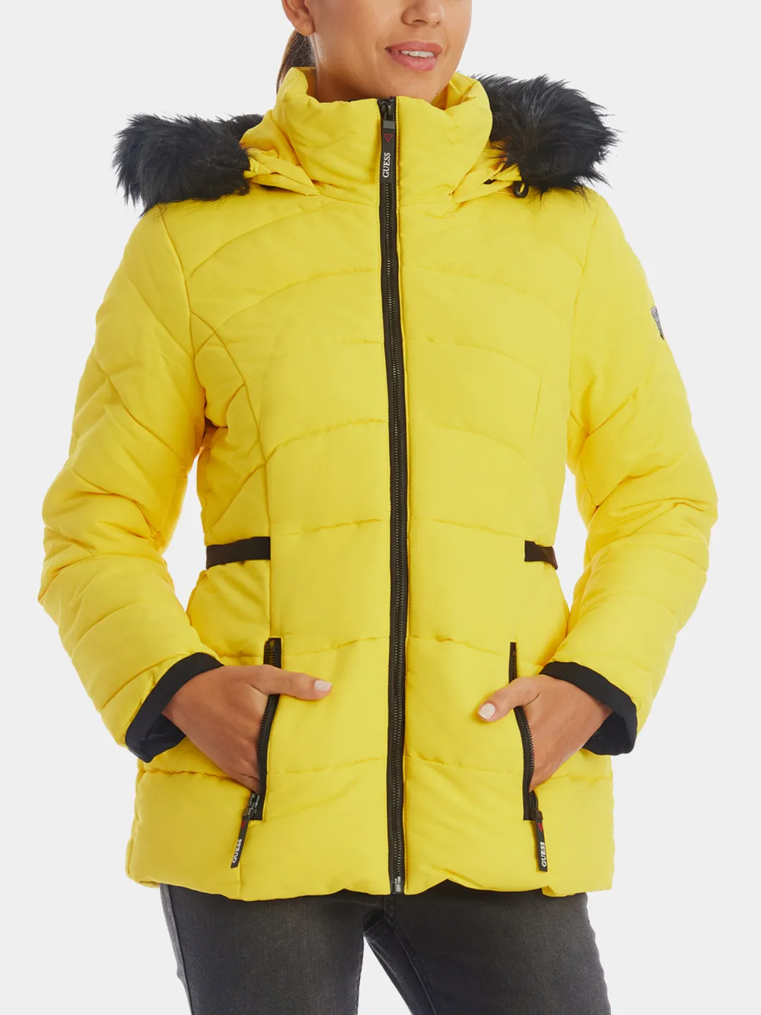 Removable Fur Hood Puffer Jacket