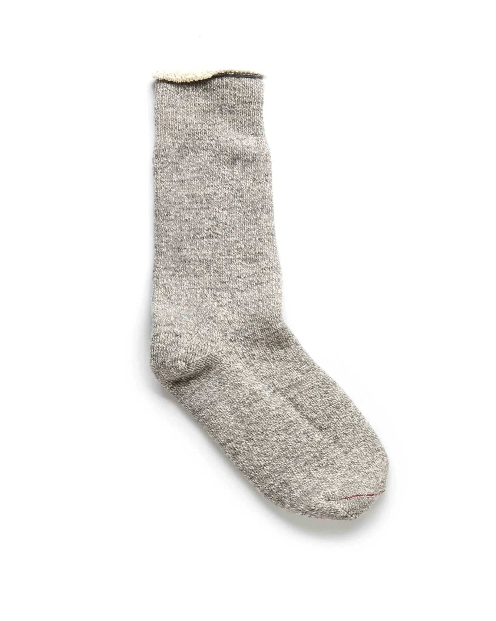 RoToTo Merino Cotton Double Face Crew Socks: Grey