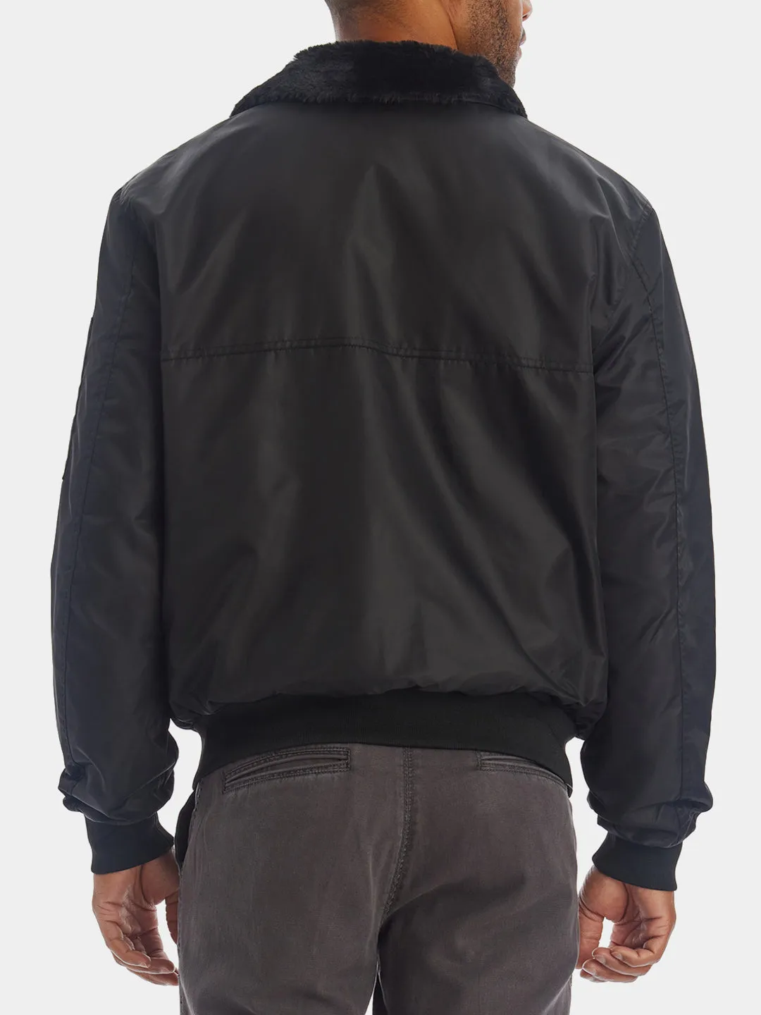 Sherpa Collar Bomber Jacket