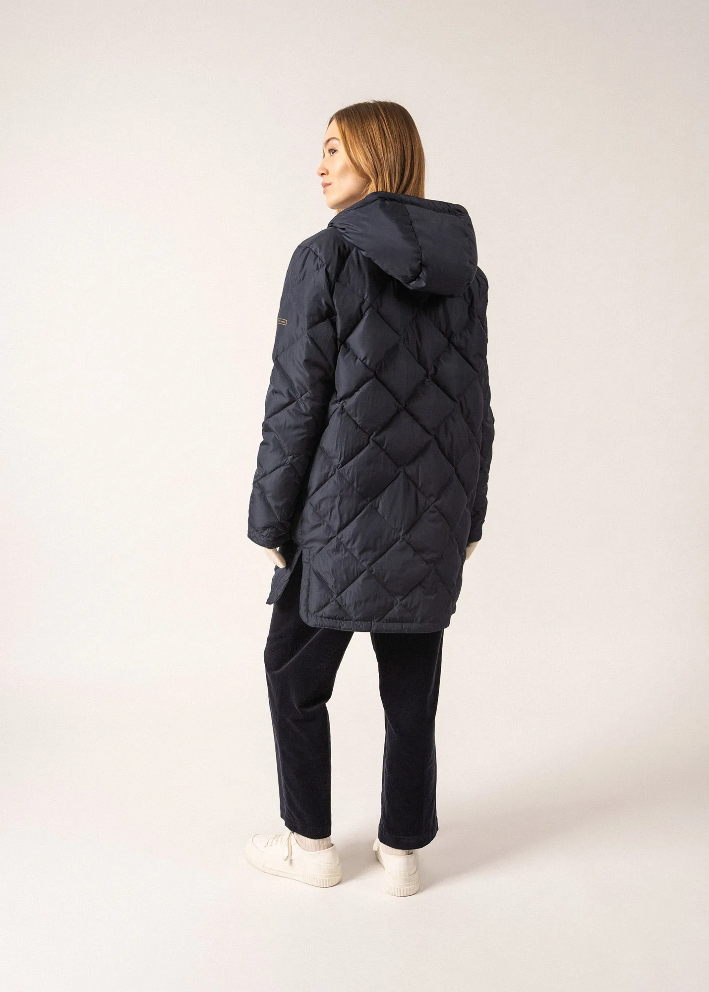 Lightweight Ste Irina Amiral Long Down Jacket with Premium Down Filling