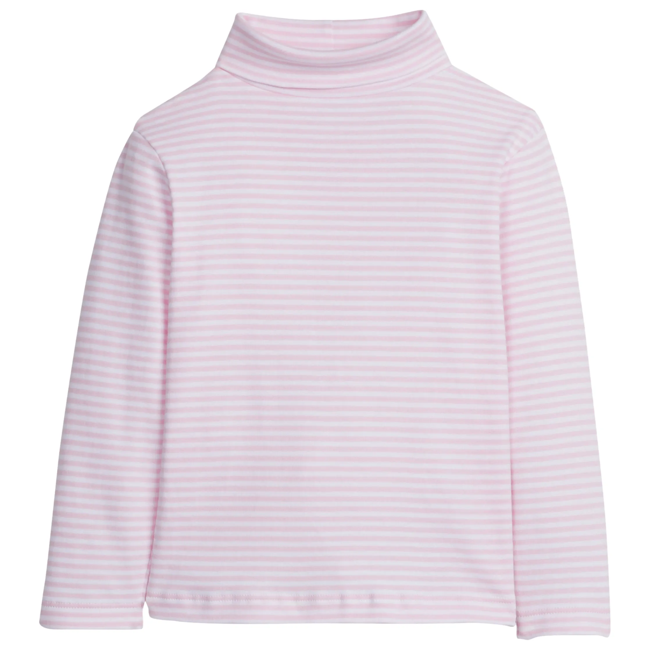 Striped Turtleneck - Light Pink