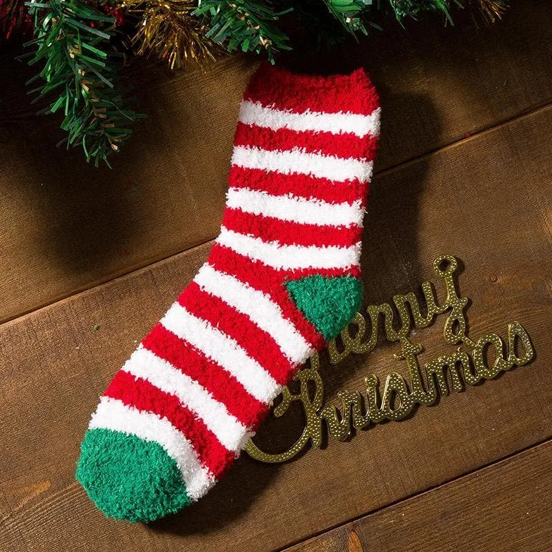 Women's Christmas Coral Fleece Socks