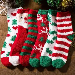 Women's Christmas Coral Fleece Socks